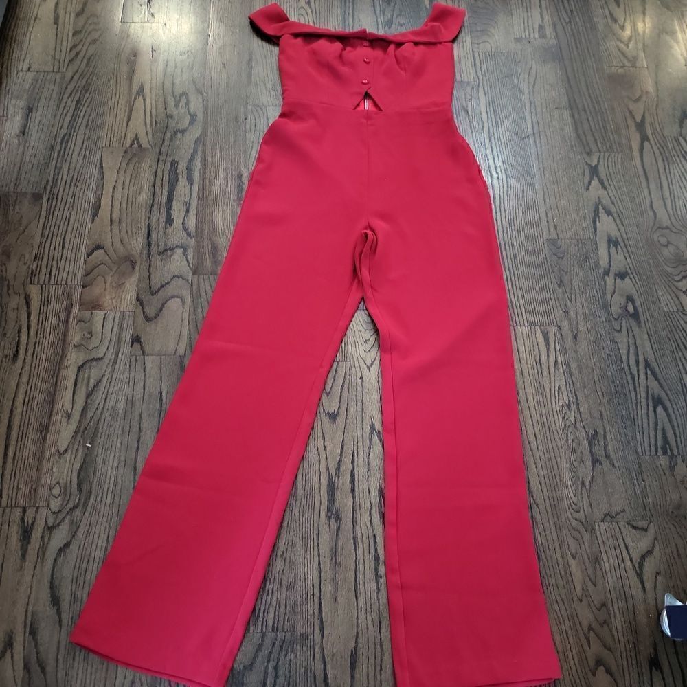 L'Academie X Revolve Leah Red Jumpsuit Size M - Picture 2 of 6